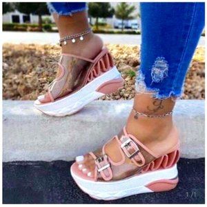 Wedge Buckle Sandals